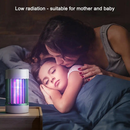 Electric Shock Mosquito Killer Lamp UV Light USB Anti Mosquito Trap For Bedroom Outdoor Camping Use Kills Moths Wasps Gnats