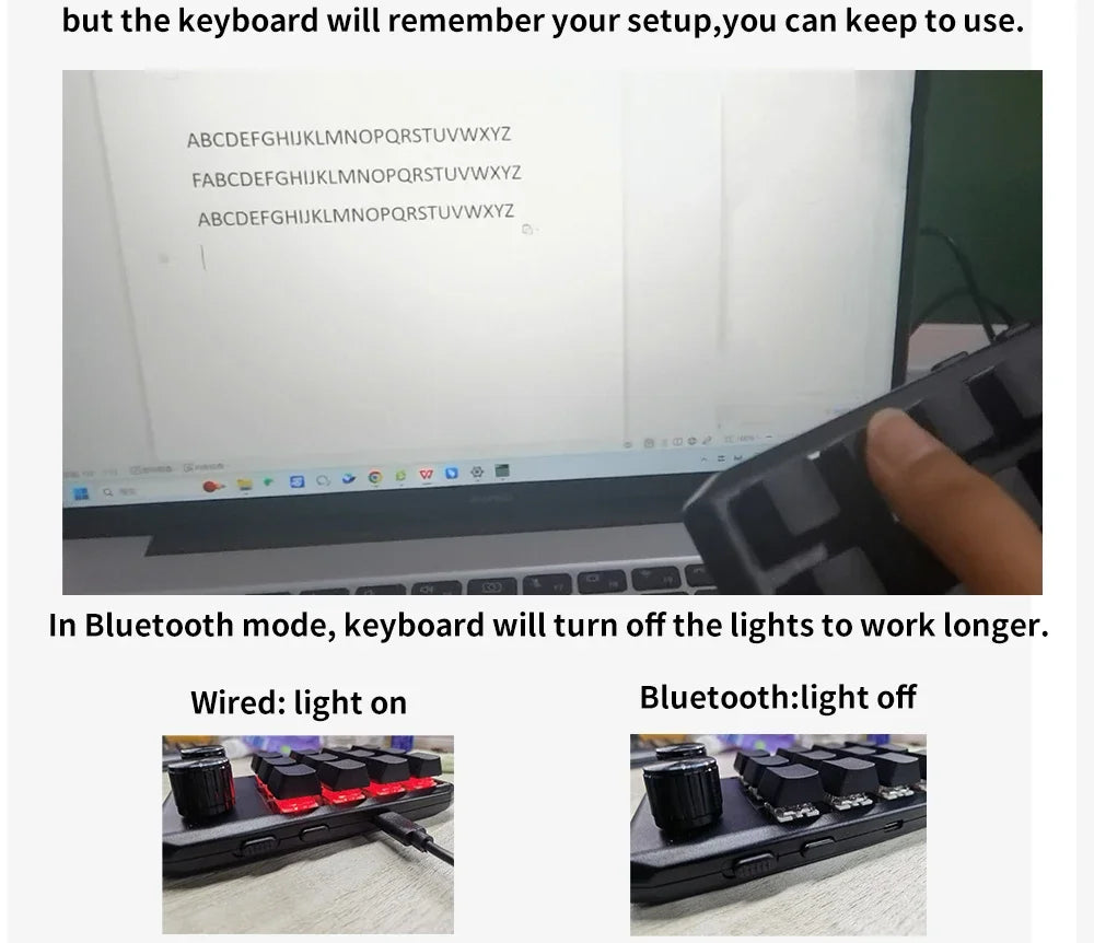 Bluetooth 12 Key 2-knob USB Programming Macro Custom Keyboard Game Console Mechanical Keyboard Photoshop Hot Swappable Keyboard