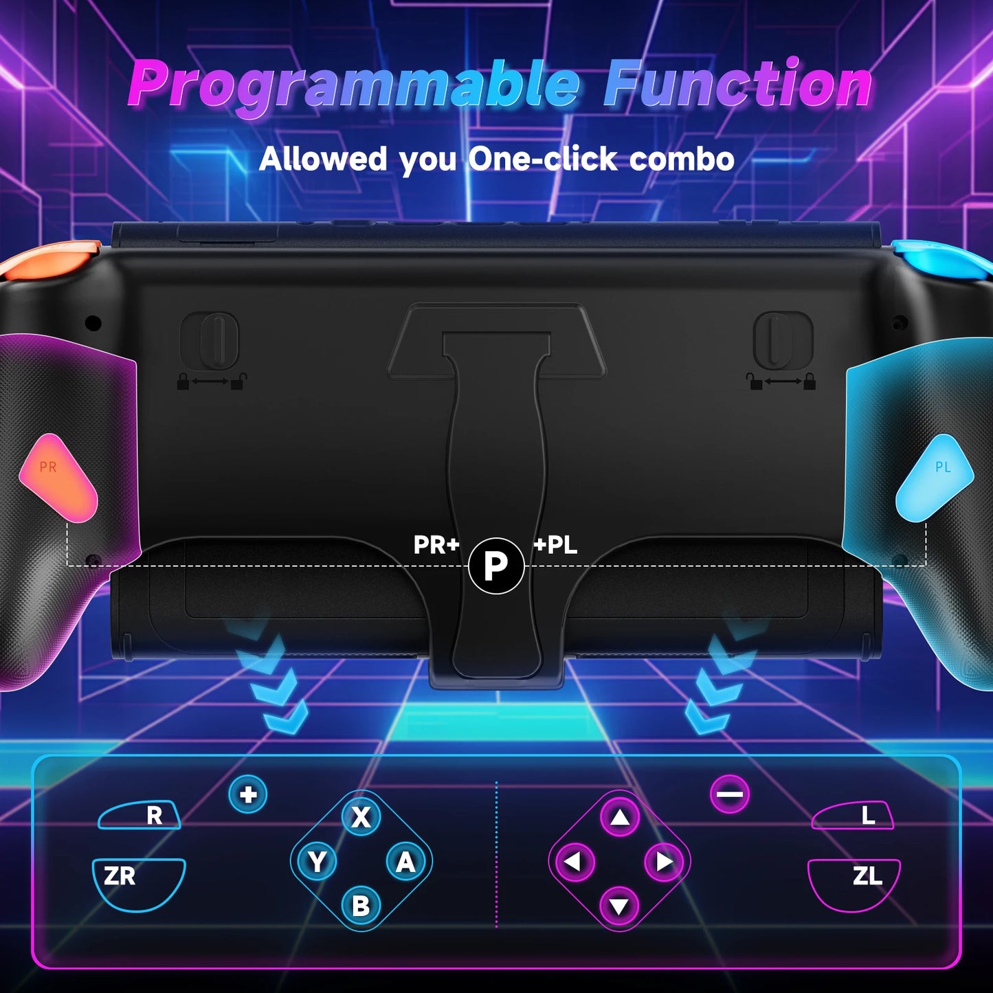 Gamepad For Nintendo Switch 2 Controller RGB 9-Axis Gyro Joypad W/ Dual Shock Turbo/Marco Programable Function Game Pad Joystick