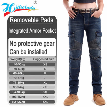Kevlar Motorcykeljeans för Kvinnor - Blå