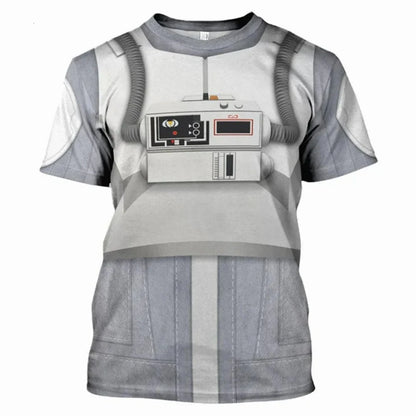 Fashion Men's T-Shirts Darth Vader Cosplay Summer 3D Printed Short Sleeve Street Casual Comfortable Quick-Drying Men's Clothing