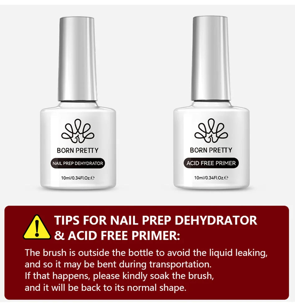 BORN PRETTY Super Top Coat and Base Gel Nail Polish for Gel Polish Semi-permanent Varnish Rubber Top Coat 10ml Nail Supplies