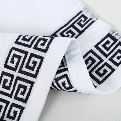 1/5/10pcs Black Cotton Towels Cover 34x74cm/70x140cm Embroidered Hotel Quality Bath Towel for Adults Christmas Gift Face Towels