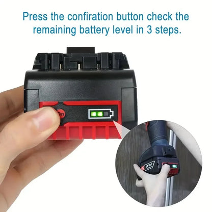 18V 8.0Ah Suitable for Bosch Battery GBA Professional GBA GSR GSB BAT609G BAT622 BAT618G with LED Power Display