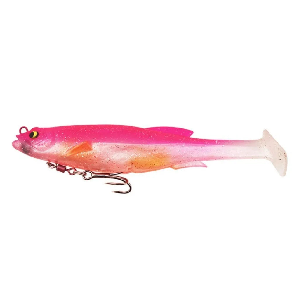 1PC 9cm/9g 12.5cm/21g Zander Pike Fishing Lures Swimbait Paddle Tail Realistic Soft Plastic Lure With Salwater Freshwater Hook