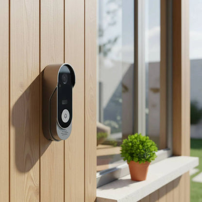 Smart Visuell Dörrkamera – WiFi, 640P, Tvåvägsljud, Rörelsedetektering, IR, Batteridriven