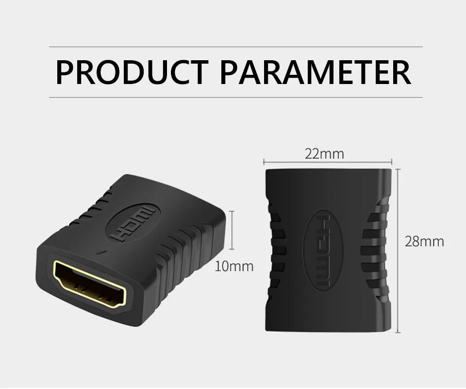 HDMI-förlängningsadapter hona till hona – 4K och 1080p