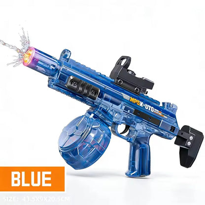 Elektrisk vattenpistol med automatisk funktion, rekyl och lampor