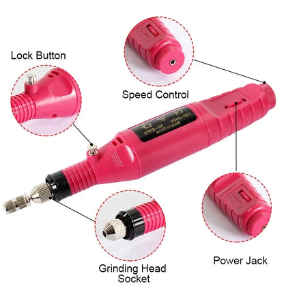 Poly Gel Extension Tool Set Professional Gel Nail Polish Kit With UV LED Nail Lamp Dryer And Electric Nail Drill Machine