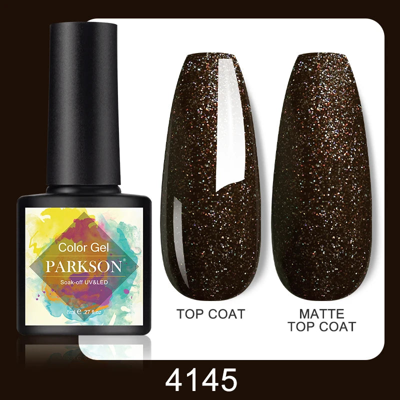 Parkson No Wipe Top Base Coat Nail Gel polish Design Enhancer Varnish Semi Permanent Soak Off UV LED Nail Art Tool