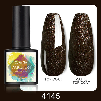 Parkson No Wipe Top Base Coat Nail Gel polish Design Enhancer Varnish Semi Permanent Soak Off UV LED Nail Art Tool