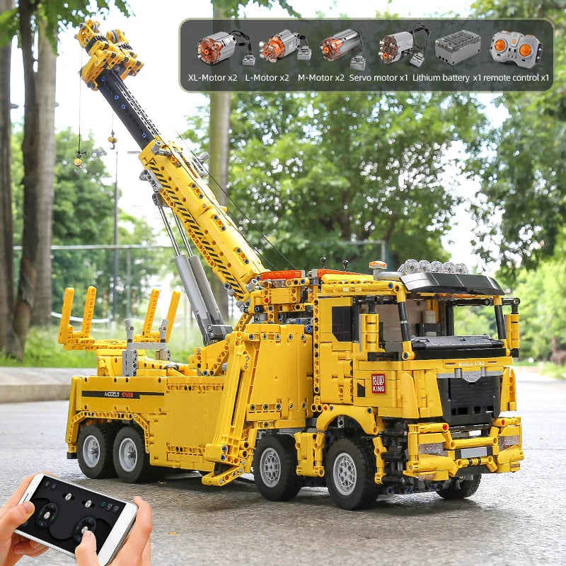Mould King 17028 Teknisk Brandbil APP & RC Motoriserad Byggsats