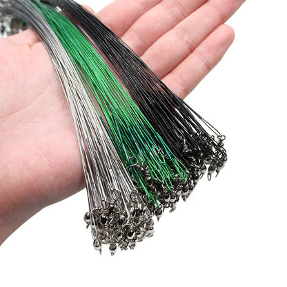 Stålförtommar med Svivel – 20-pack, 15/20/30cm, Betsskyddad Wire