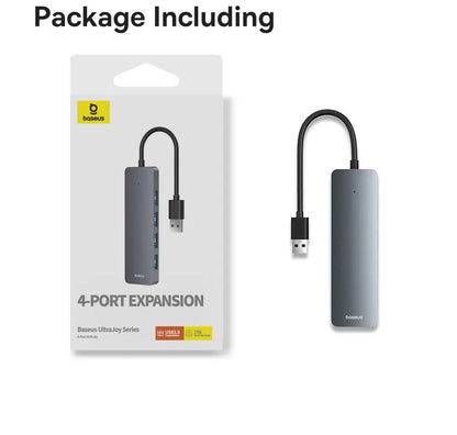 Baseus Usb Hub 4 Port ABS Hub Usb 3 0 for Laptop Multi Splitter Adapter For Xiaomi Lenovo Macbook PC Computer Accessories