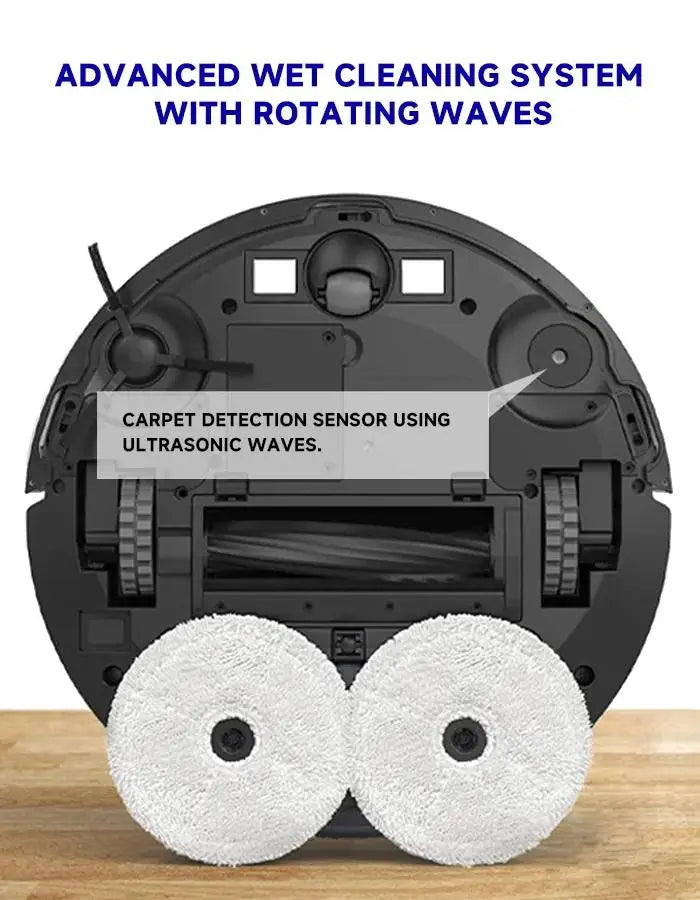 Arnagar S10 Robot Vacuum Cleaner Auto Empty Dust Collection Sweep Mop 12000Pa 5200mAh Low Noise APP Control for home cleanning