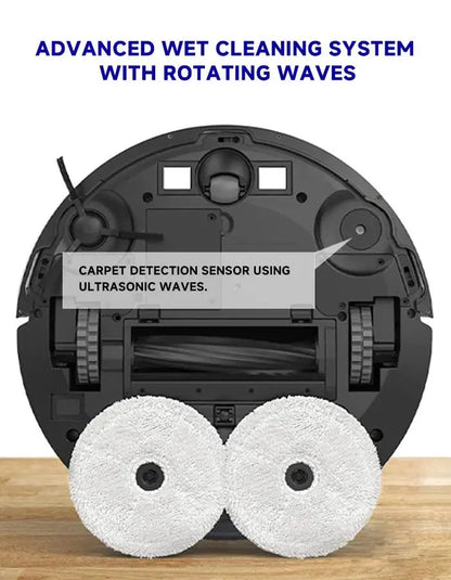 Arnagar S10 Robot Vacuum Cleaner Auto Empty Dust Collection Sweep Mop 12000Pa 5200mAh Low Noise APP Control for home cleanning