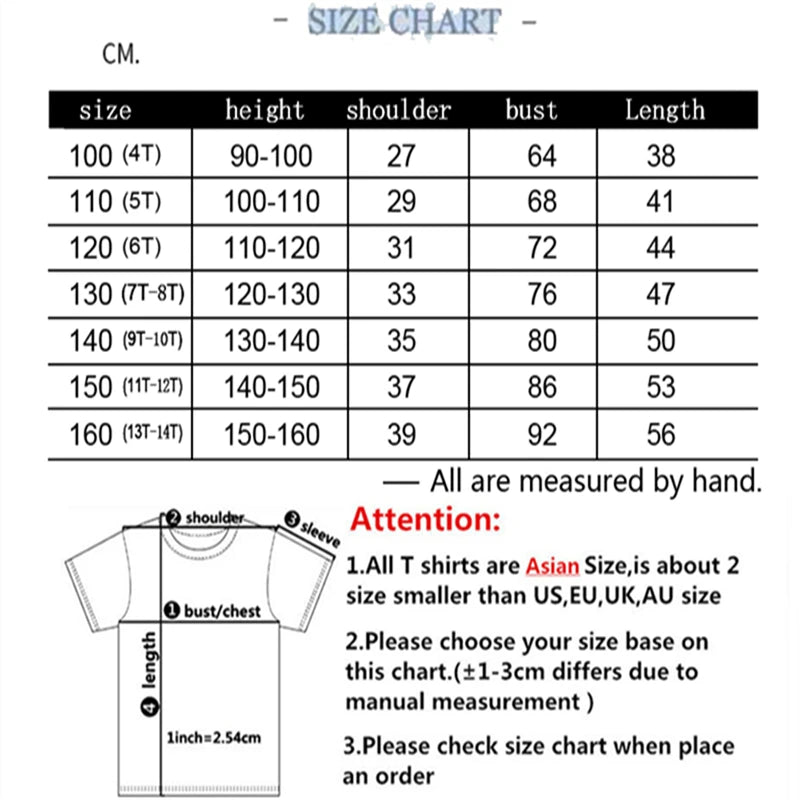 Summer Kids Print 2pcs Breathable Tees+Shorts Leisure Suits 3-12 Years Boys Girls Outfits Children Cool Black White Clothes