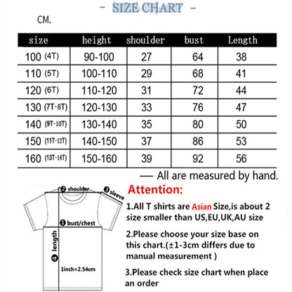 Summer Kids Print 2pcs Breathable Tees+Shorts Leisure Suits 3-12 Years Boys Girls Outfits Children Cool Black White Clothes