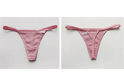 Cotton  Sexy Women's Panties Simple Thongs Lingerie Briefs Female Underwear Sports G-Strings Hot T-Back Breathable Underpants