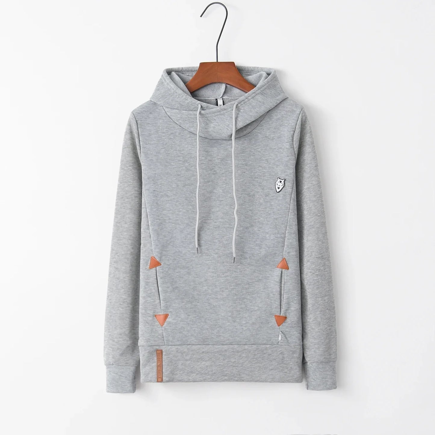 Long Sleeve Embroidered Hoodie, Pocket, Fashion Trend, Autumn