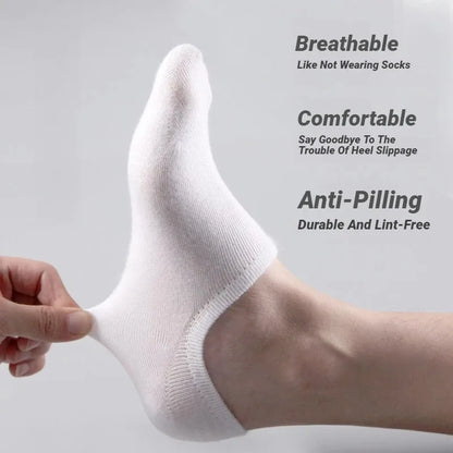 Men's and women's boat socks, shallow mouth invisible short socks, spring and summer thin style, no drop heel, anti odor,
