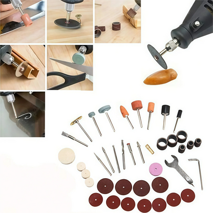 40pcs Mini Electric Drill Multi Rotary Tool Accessories Grinding Polishing Kits Grinder Head For Sanding Grinding Polishing