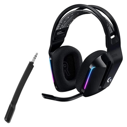 Ersättningsmikrofon för Logitech G733 – 3,5mm Brusreducering ABS 12cm 7g Svart Reservdel Gaming Headset