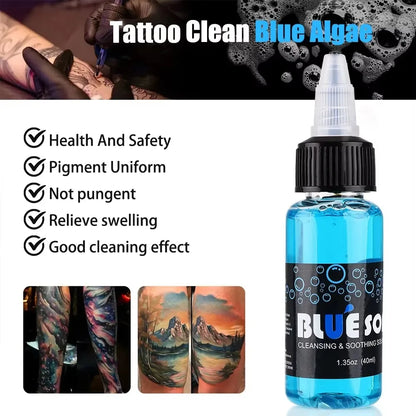 500/250/40ml Tattoo Green Soap Blue Soap Highly Concentrated Cleaning Soap Skin Cleansing Solution Algae Soap Tattoo Accessories
