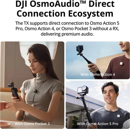 DJI Mic Mini trådlös streamingmikrofon för mobil – brusreducering och flera set