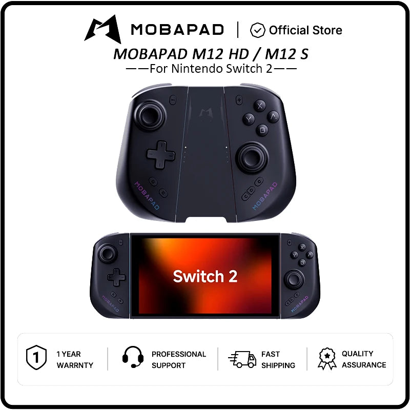 MOBAPAD M12 HD / M12 S Joypad for Nintendo Switch 2 with TMR Joystick HD Vibration Mechanical Buttons Remap Macro Gamepad