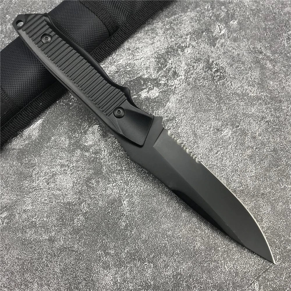 140BK EDC Fixed Blade Knife with Sheath Outdoor Adventure Gear High Hardness Daily Carry Knives Fishing Hiking Tool