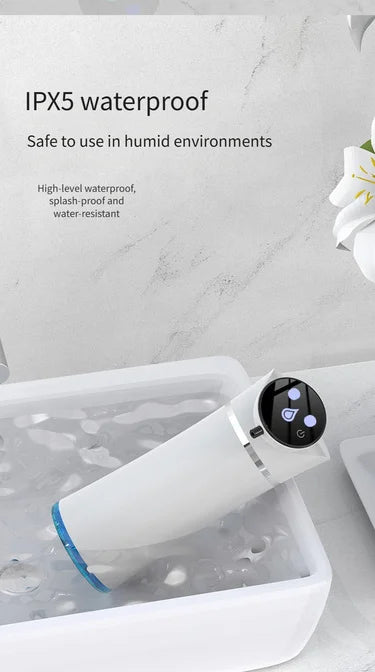 USB Rechargeable Automatic Foam Soap Dispenser Infrared Sensor 3 Speed Adjustable Touchless Hand Wash Pump for Bathroom Kitchen