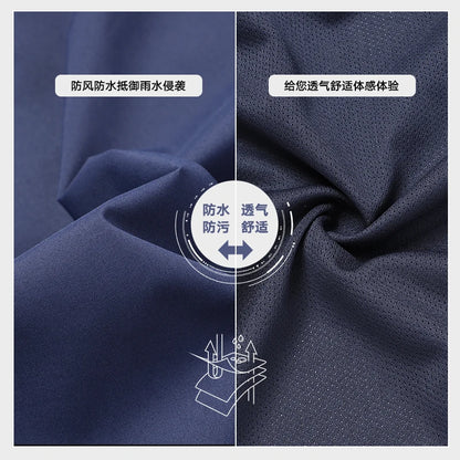 Waterproof Windproof Hooded Jacket For Men Women Outdoor Hiking Coat Spring Autumn Raincoat Custom Logo