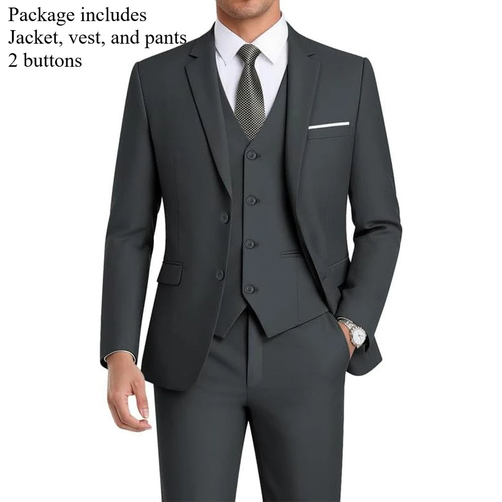 Men Suits Sets High Quality For Wedding Elegant 2 Pieces Jackets Pants Stretch Blazers Tailored Formal Full 2025 Costume