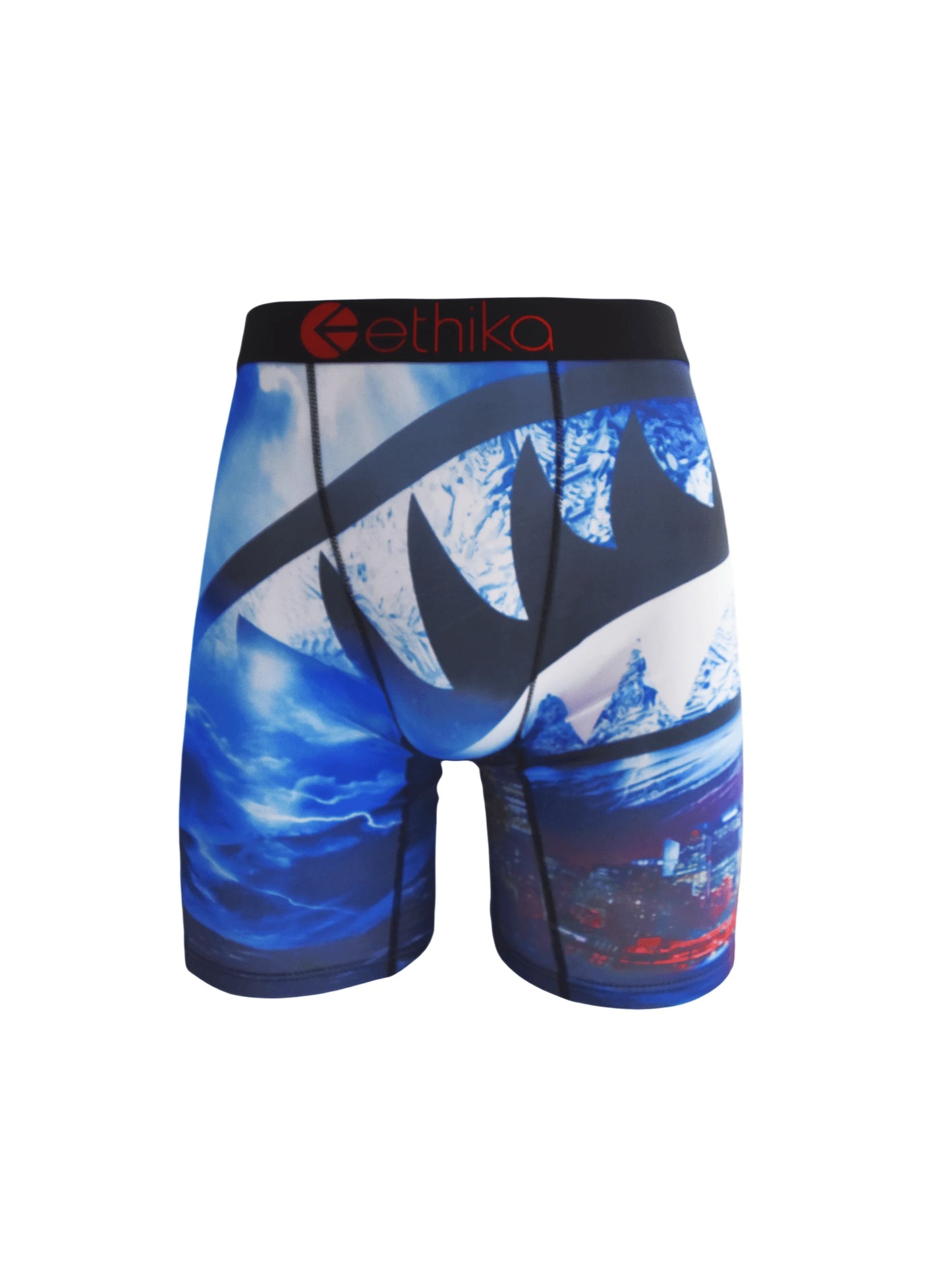 ETHIKA Herrboxers – Andningsbar Mesh-kil, Tryckta Mönster, Plus Size S–3XL