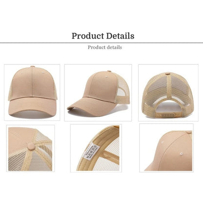Professional Custom Logo Mesh Cap Sunscreen Sun Visor Cap Casual Sun Hat Designer Snapback Caps Printing Embroidery Baseball Cap