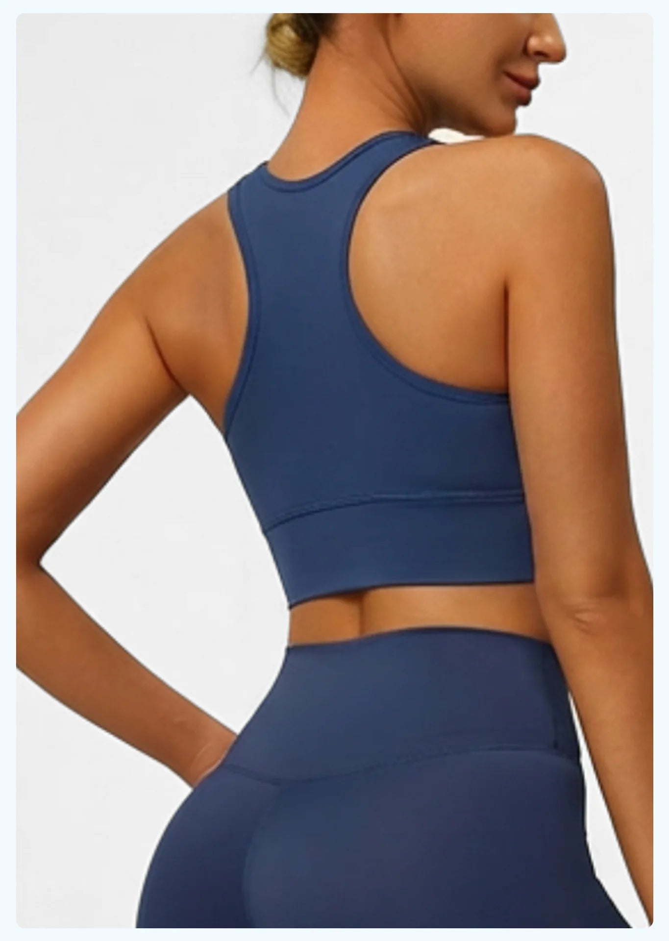 Dam Sport-BH Yoga Linne – Halterneck Inbyggda Kuddar Högintensiv StötDämpning Tennis, 5 Färger S–XXL