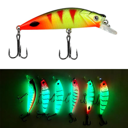 1pcs Sinking Spearhead Biomimetic Bait 5.5cm 6g Luminous Long Throw Sea Fishing Lures Freshwater Glowing Fishing Hard Baits