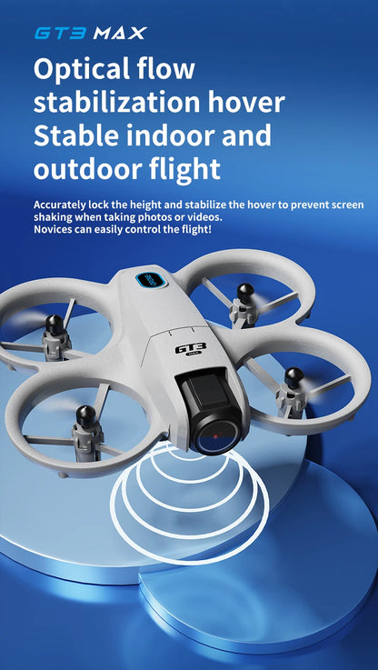 GT3 MAX Mini Drone 5G 8K GPS HD Aerial Photography Dual Cameras Quadcopter with Dynamic Lighting Optical Flow UAV Toys Gifts