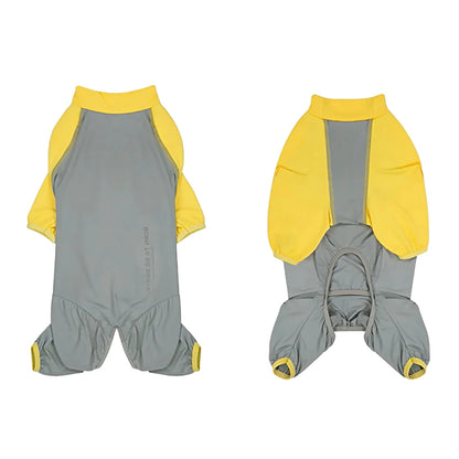 Dog Pajamas Onesie Summer Sun Protection Quick-Dry Bodysuit Clothes Anti-shedding Full Body Pet Jumpsuit for Medium Large Dogs
