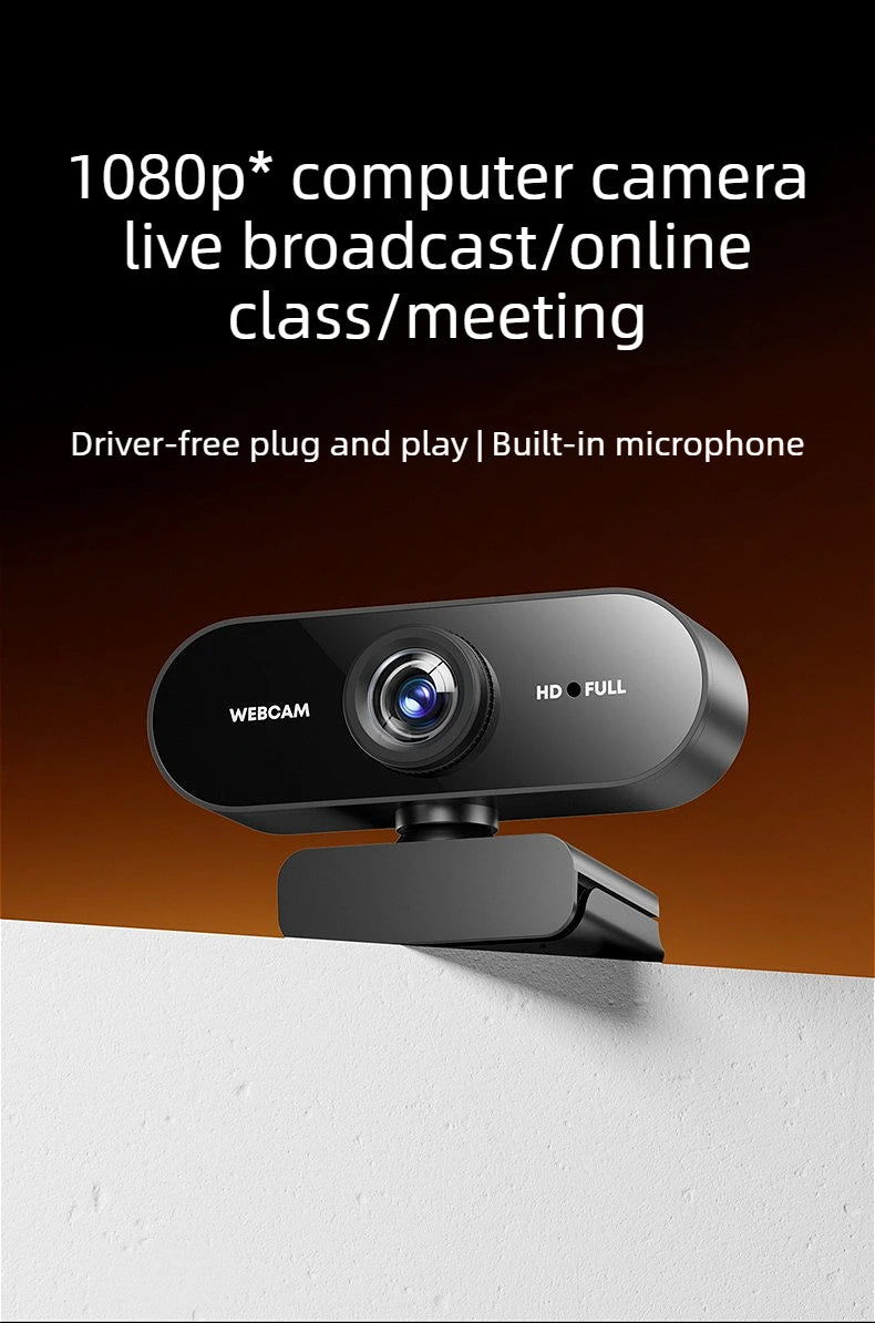 MINGCVIL Mini 1080P HD Webcam Built-in Microphone USB Interface Computer WebCamera For Laptop PC Video Call Online Meeting Class