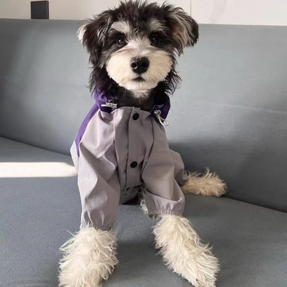 Autumn Winter Waterproof Dog Clothes Outdoor Windproof Dog Raincoat Warm Pet Clothes for Small Medium Dogs Comfy Puppy Clothes