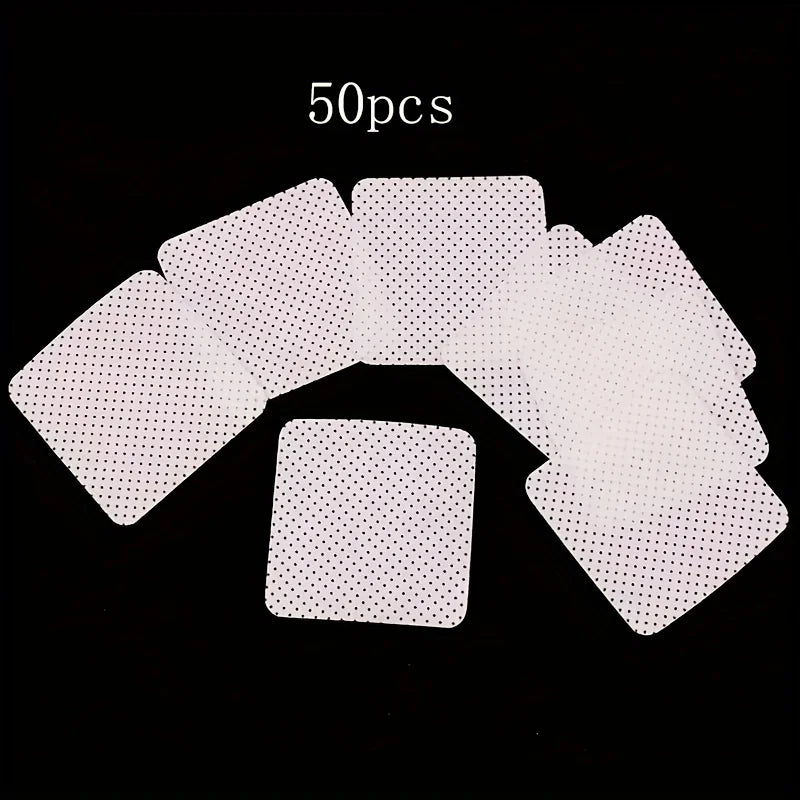 50 Lint-Free Nail Wipes, Super Absorbent Nail Wipes for Removing Gel Polish, Eyelash Extensions, and Nail Preparation (White Pink)