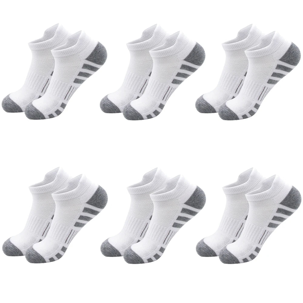 6/24 Pairs Cushioned Breathable Ankle Athletic Running Socks Low Cut Sports Tab for Men And Women