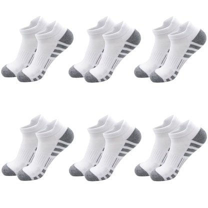 6/24 Pairs Cushioned Breathable Ankle Athletic Running Socks Low Cut Sports Tab for Men And Women