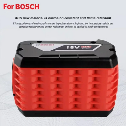 For Bosch 18V 6.0Ah, Professional Lithium Battery, Electric Rechargeable Battery, Bosch BAT609 BAT609G BAT618 BAT618G