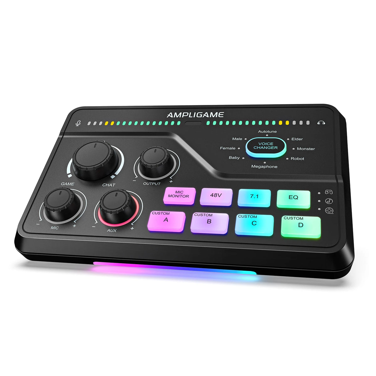 FIFINE SC8 Ljudmixer med RGB-belysning och röstväxlare