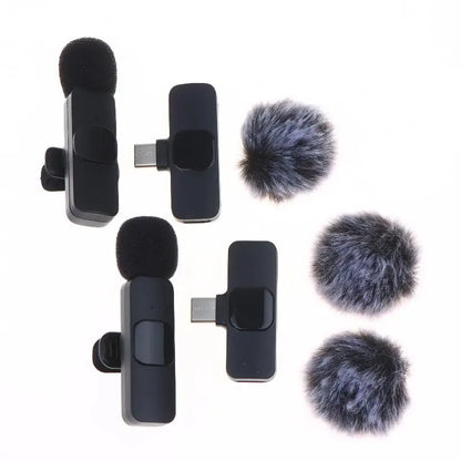 K9 Wireless  Microphone Mini Audio Video Recording Mic For Phone Android Laptop Live Gaming Mobile Phone Microphone