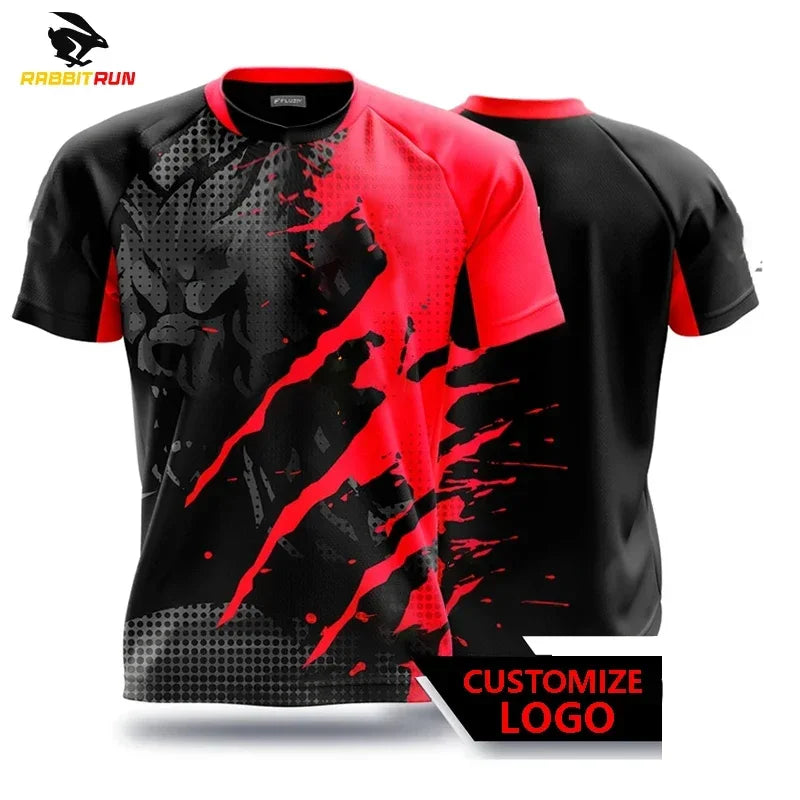 3D Printed Mesh Cloth Men's Quick Drying T-shirt Game Competition Clothing Boys Breathable Sports Outdoor Leisure Unisex Tess