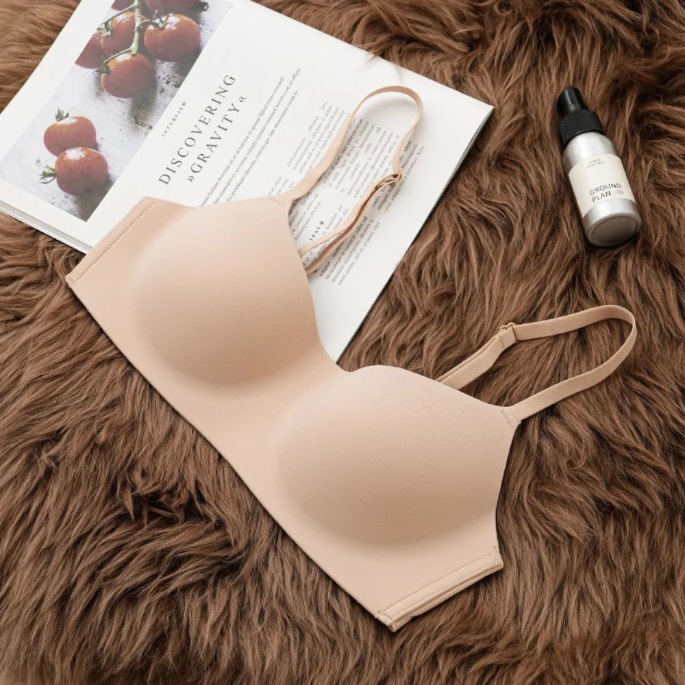 Women's One Piece Seamless Bras Thin Gather Underwear No Steel Rings Bra Soft Comfortable Breathable Underwear Sexy Intimates